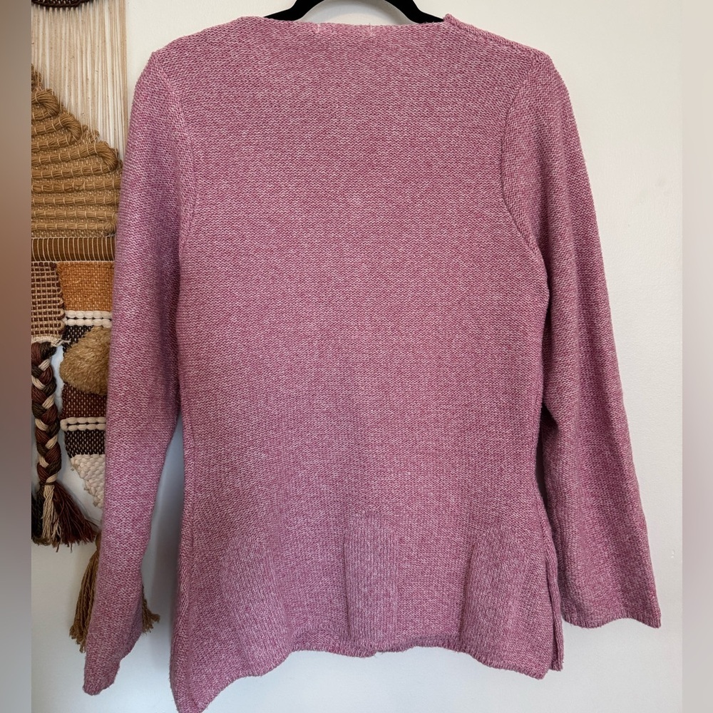 Misslook Cotton Blend Knit Spread Collar Cardigan - Picture 5 of 6